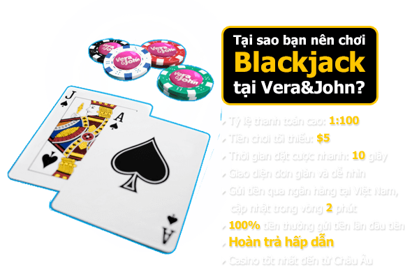 Tại sao bạn nên chơi Blackjack tại Vera&John?